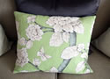 Green Accessories - Cushion & Flower Bowl