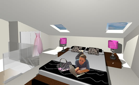 Loft Conversion Design - Bedroom